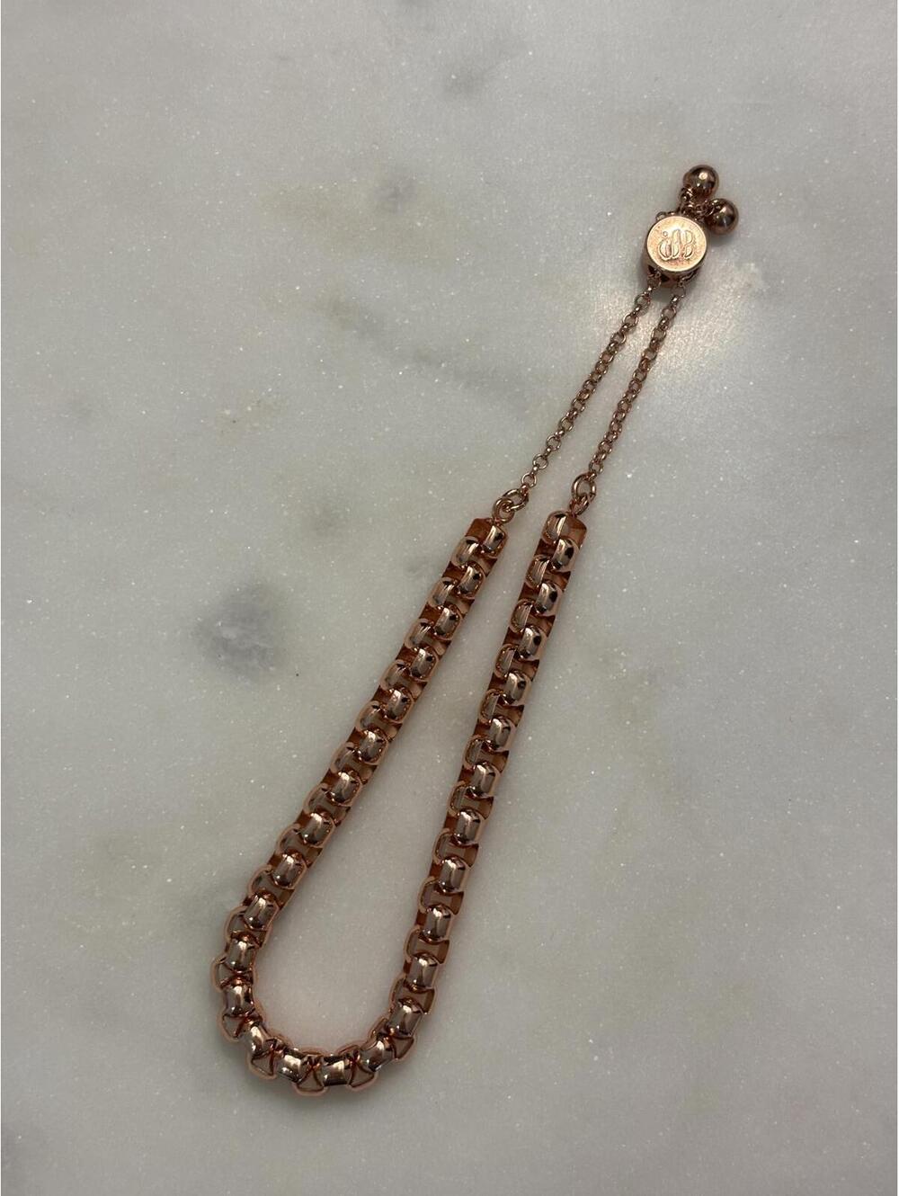 BP Rose Gold Tone Chain Bracelet